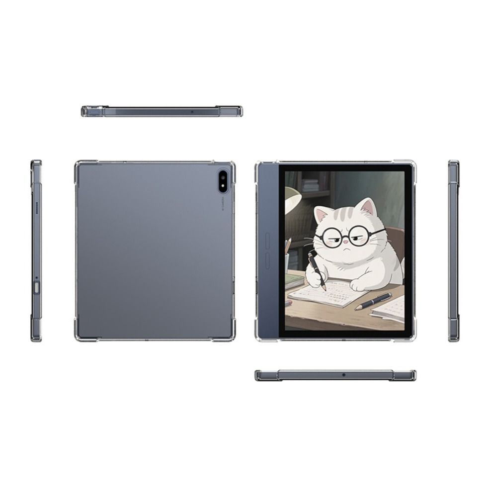 Transparent Tablet Case with Pen Slot Protective Shell Back Cover for Bigme B7 Pro/Bigme B7 7inch