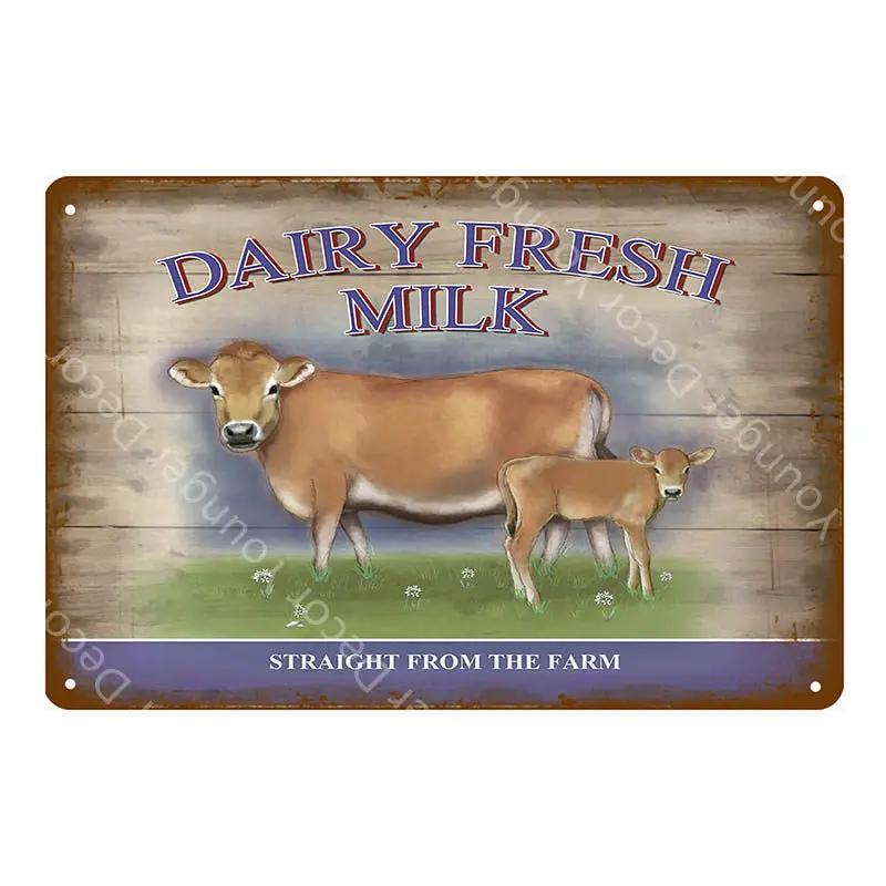 Family Butchers Tin Signs Beef Cuts Duck Eggs Wool Vintage Metal Plaque Farmhouse Farm Shop Wall Decor Cow Pig Poster YI-120