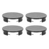 4PCS 65MM 2.6 Inch Wheel Center Caps Anti Falling Fastening 62.2mm ID Universal Hub Center Cover Black