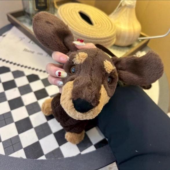 Мягкая игрушка Jellycat Такса Сумка через плечо - Милая сумка через плечо для девочек