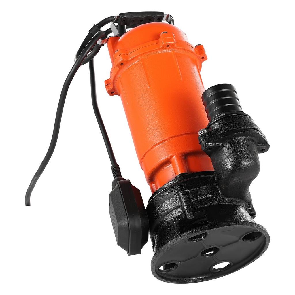 1500W Submersible Trash Pump, 21000 L/H, Cast Iron Submersible Sump Sewage Pump with Automatic Float Switch, 18M Max Lift, Draining Dirty Clean Water,