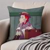 Wholesome Imaginative AAnne Of Green Gables Cushion Cover Pillowcase Antidustmite Invisible Zipper Short Plush Sofa Cushion