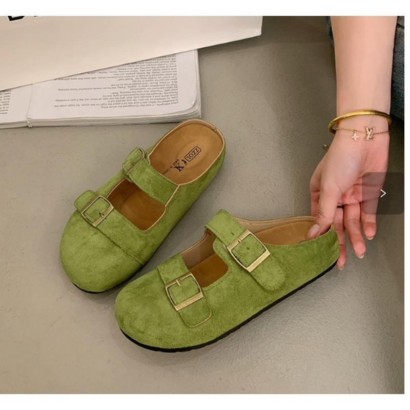 Бокен Шлепанцы Летние и весенние Туфли на толстой подошве Туфли Muller and Mary Jane Полутапочки