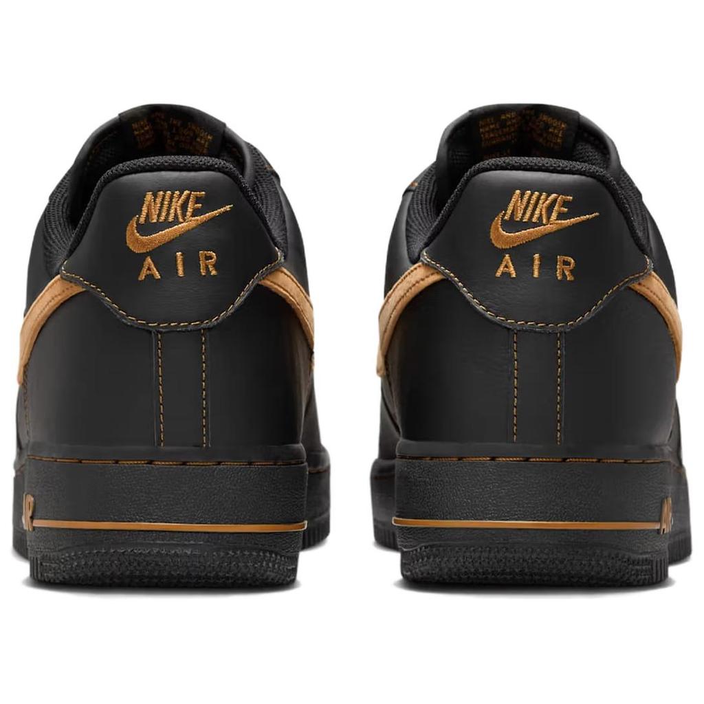 Nike Air Force 1 Противоскользящие Износостойкие Низкие Кеды для Скейтборда Унисекс Черные Кроссовки HQ2037-003