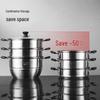 Meichu 304 Stainless Steel 3-Tier Steamer Pot