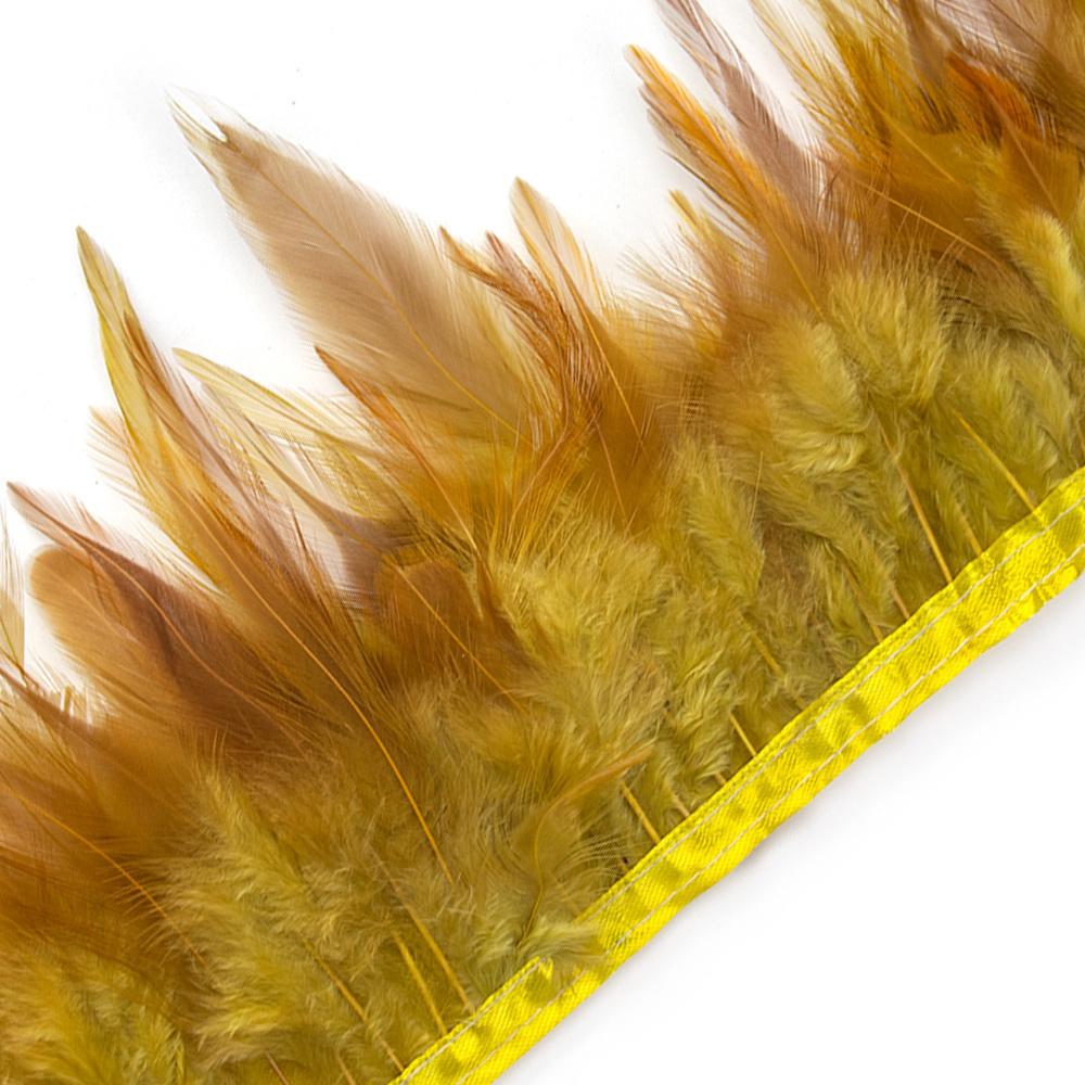 Dyeing Rooster Feathers Trim 4-6Inch Chicken Feather Fringe Ribbon for Clothing Accessories Wedding Decoration Plumas for Crafts