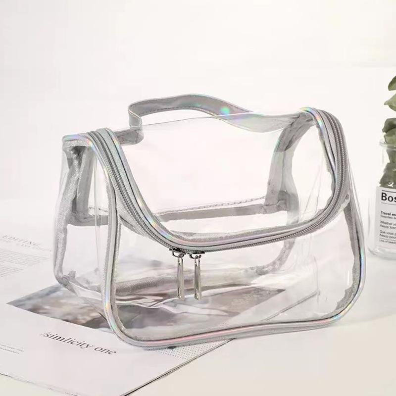 Transparent Cosmetic Bag Pvc Waterproof Makeup Storage Case Travel Organizer Pouch Beauty Case Bath Toiletry Wash Bag