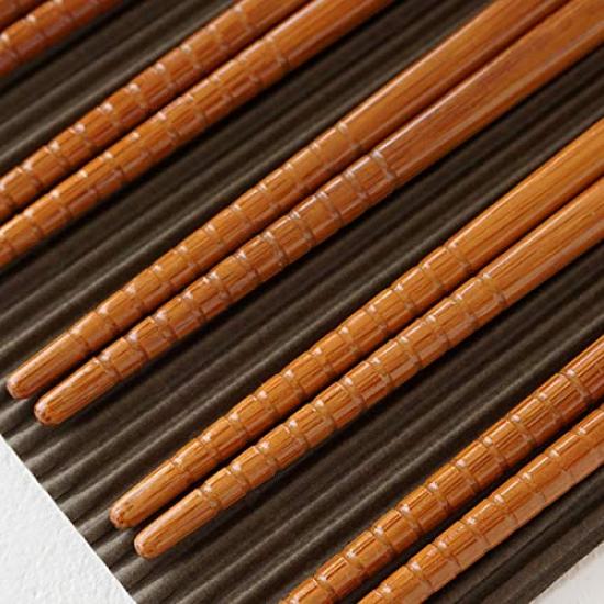 SUNLIFE Set of 5 Guest Auspicious Made in Japanese Pattern A Chopsticks, Pairs, Chopsticks, 22.5cm, Pattern/Individual Crest, Japan, Non-slip,