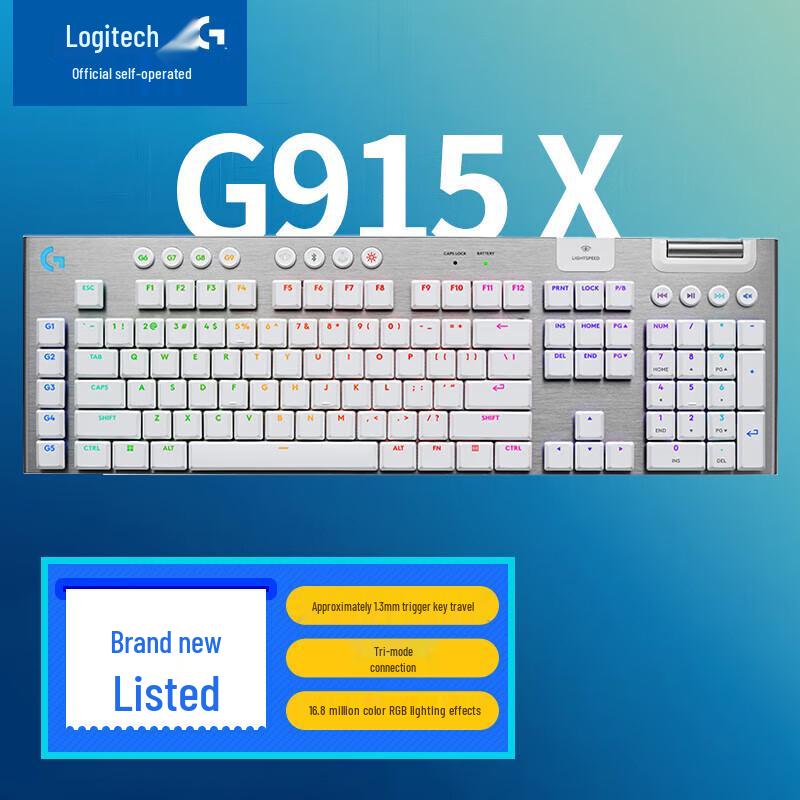 Logitech G915 X LIGHTSPEED Low Profile Wireless Gaming Keyboard