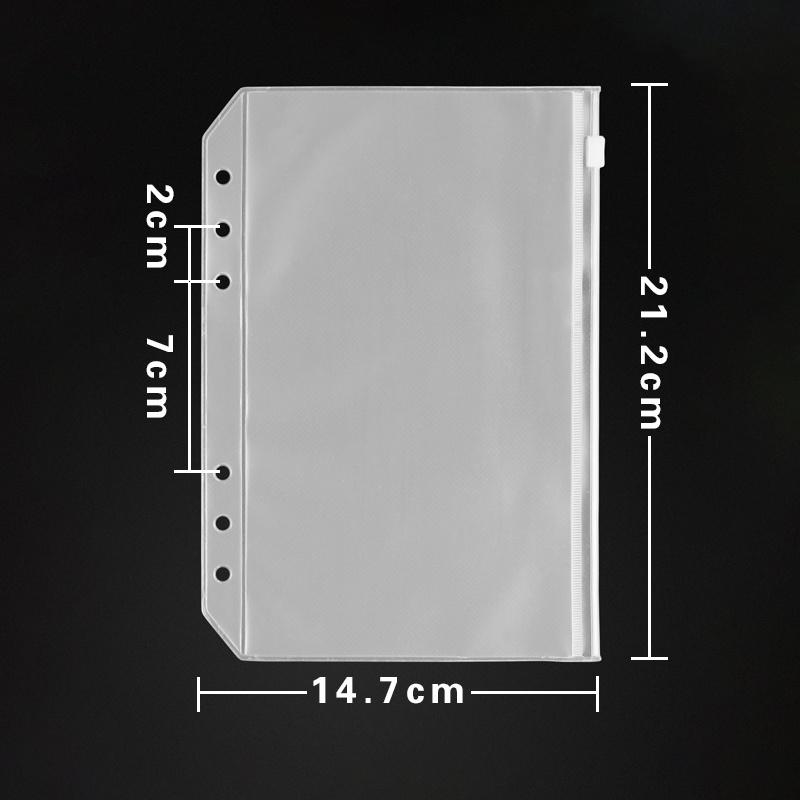 50 шт., карманные папки с 6 отверстиями, бюджетные конверты для наличных денег для ведения бюджета, 6 папок с кольцами A5 A6 A7