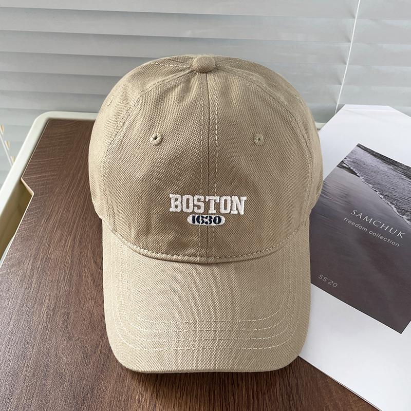 Кепка BOSTON с вышивкой для мужчин и женщин, мягкая кепка-утка для четырех сезонов, для путешествий, походов, на открытом воздухе