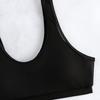 Sexy Fashionable Mesh Stitching Solid Color Vest Women's Split Swimsuit BIKINI