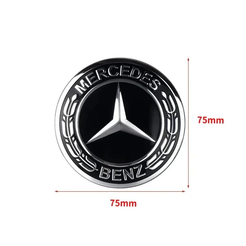 Автомобильные наклейки 4 шт. 75 мм Для MERCEDES BENZ AMG W205 W213 W206 W166 W176 W220 W253 C180 C200 Наклейки на центральные колпачки колес автомобиля Ступица Ca