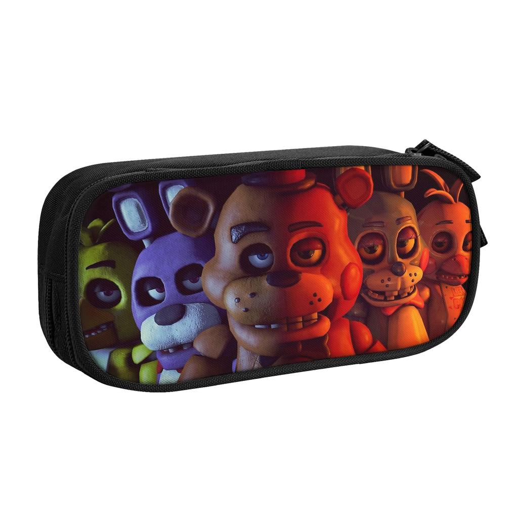 Five Nights At Freddy's Pencil Case Fun FNAF Game Pen Holder Bags Girl Boy Large Storage School Supplies Cosmetic Pencilcases