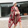 Autumn and Winter Fashion Versatile Warm Shawl Women's Ethnic Style Yunnan Tibet Travel Wear Summer Imitation Cashmere Scarf Spot