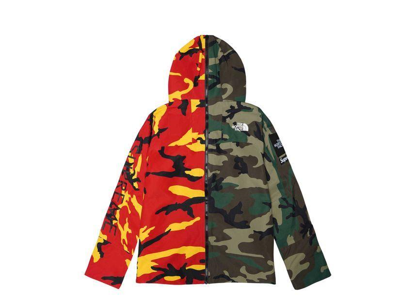 Supreme Куртка-дождевик The North Face с проклеенными швами, камуфляж