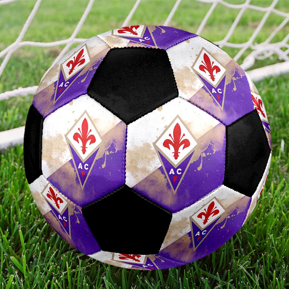 РАЗМЕР 5 Футбольный мяч ACF Fiorentina Цветной Для всех возрастов Машинная строчка ПВХ Готов к соревнованиям Прочный Высокий отскок
