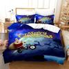 Christmas Duvet Cover Set Santa Claus Printed Bedding Set Twin Size For Child Kids Adult New Year Gift Polyester Bedclothes