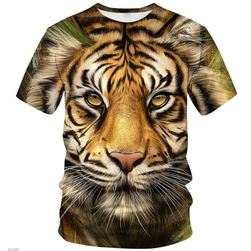 Летняя мужская футболка с круглым вырезом и короткими рукавами с 3D-цифровой печатью, большие размеры, мужские спортивные футболки для мужчин