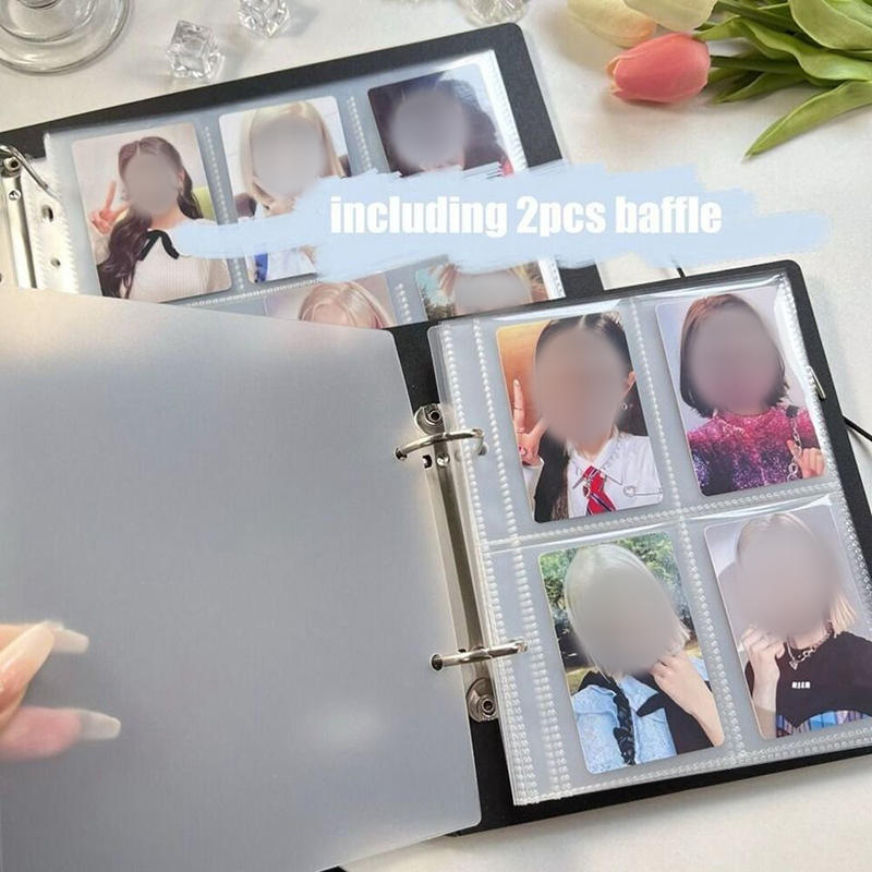 A5 Starlight Macaron Photo Album - 3-Inch Picture & Card Organizer Durable PP Cover In White Black Pink Purple Photo Album