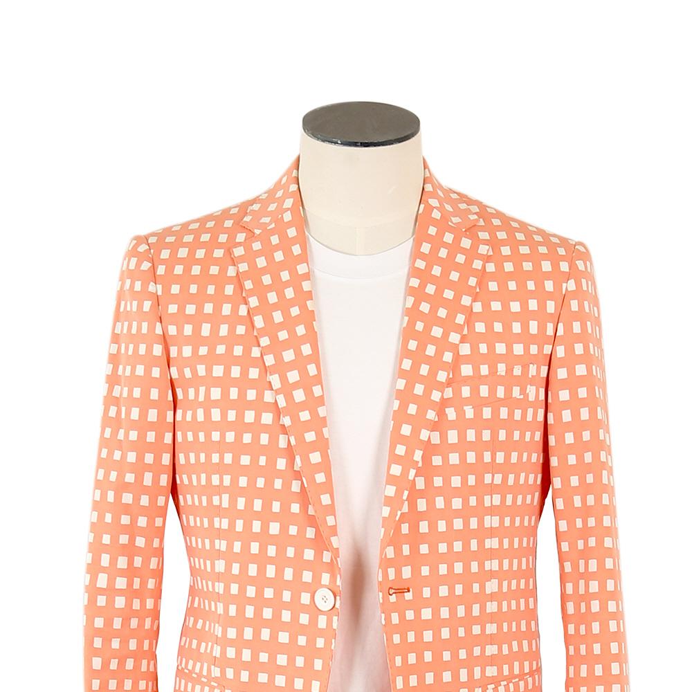 Gil Homme Check Suit Jacket Gil-St04Or