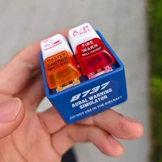 1/2 шт. Брелок Crew Alert Симулятор предупреждающего звука EGPWS с фонариком Реалистичный авиационный дизайн Инструмент для снятия стресса