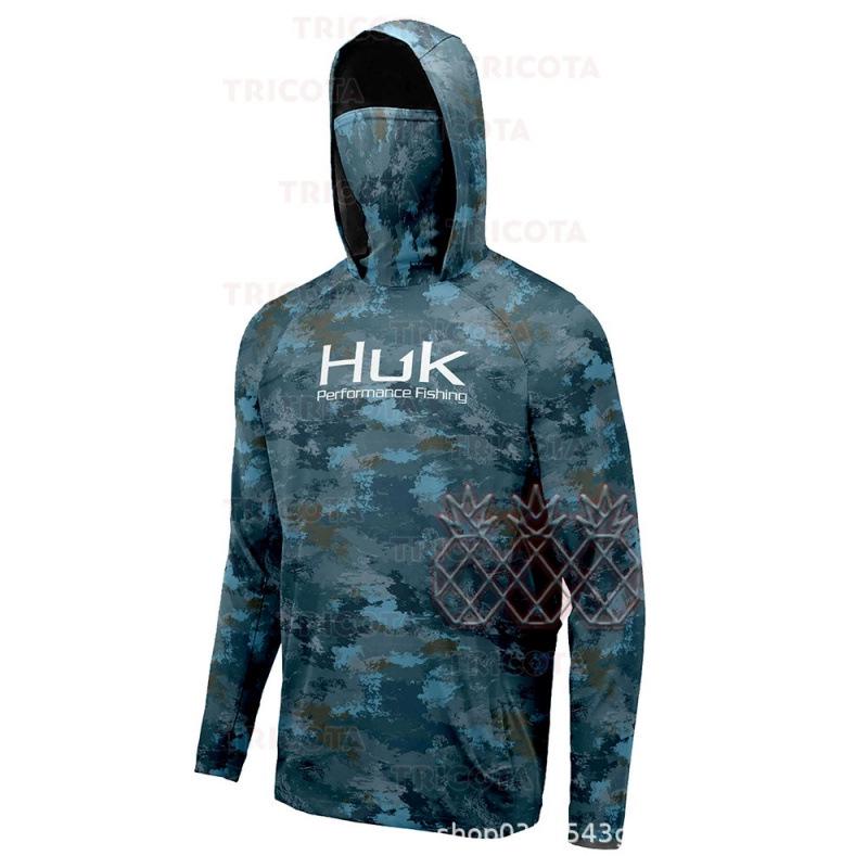 HUK Летние толстовки с длинным рукавом для рыбалки