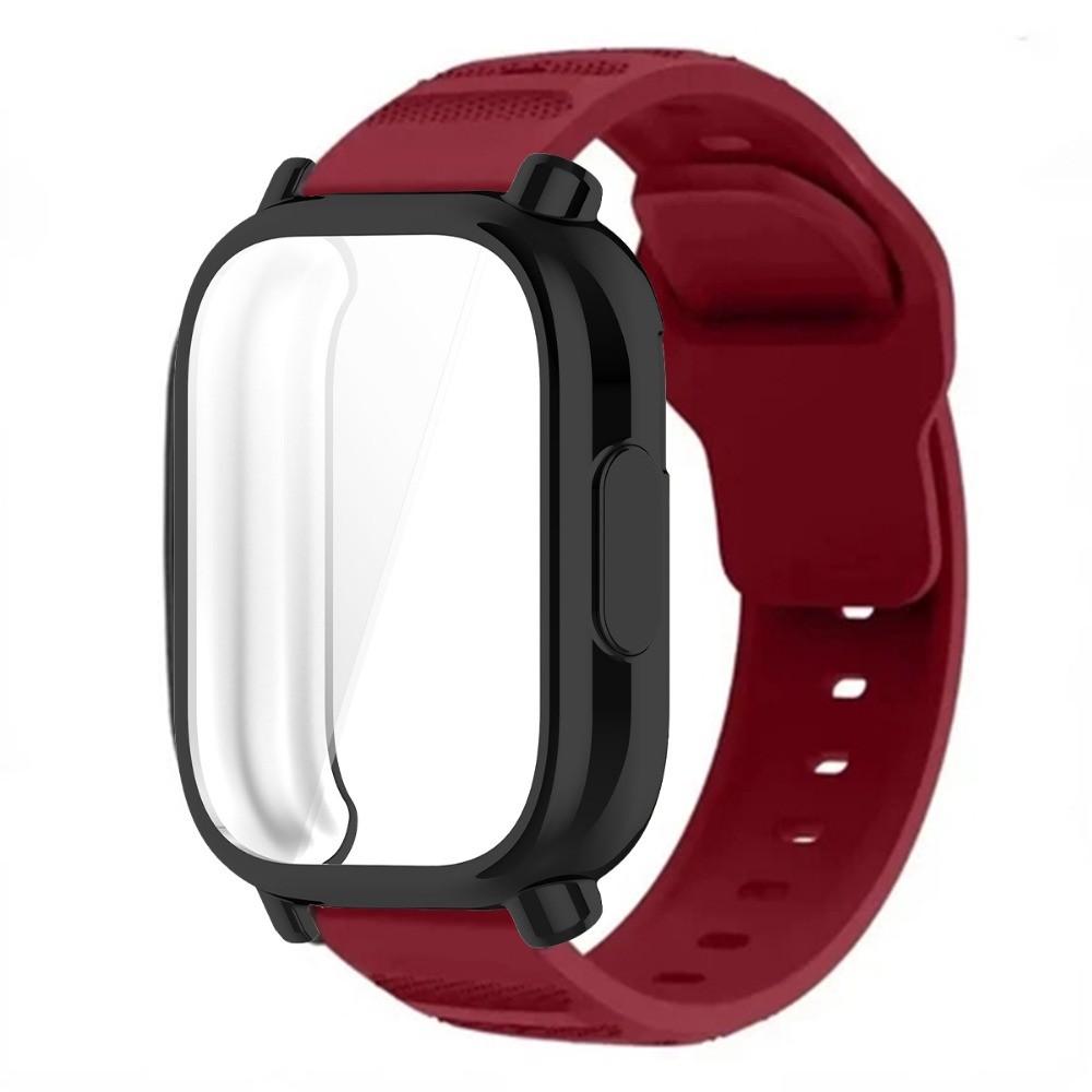 Дышащий силиконовый ремешок+ТПУ защитная пленка для экрана для Redmi Watch 5 Active Band Мягкий чехол для Redmi Watch 5 Lite Спортивный ремешок Correa