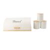 Bread Box Wooden Iron Roll Top Flat Sided Bread Storage Container with 3pcs Storage Jars for