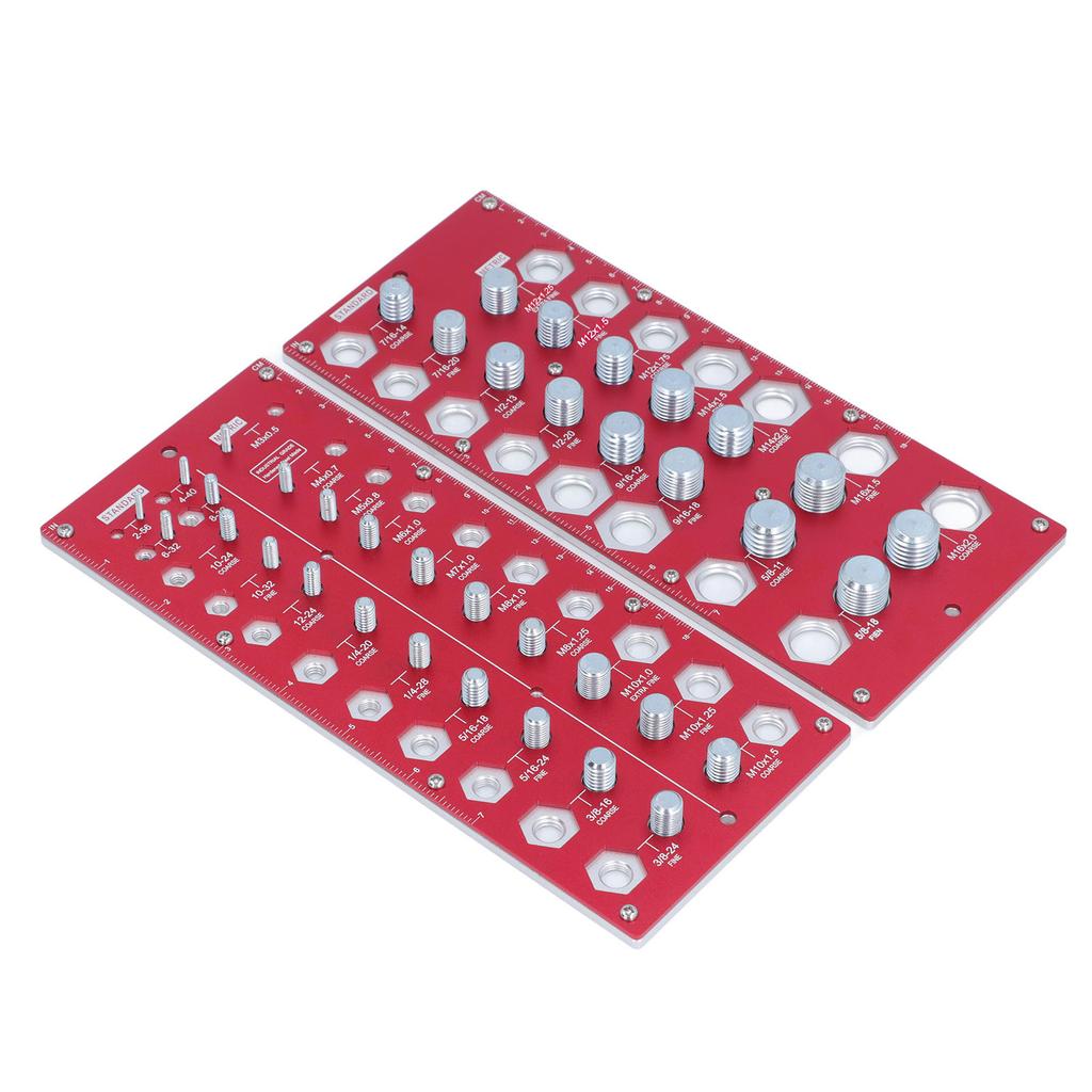 Гайка Болт Резьба Контролер Дюйм Метрическая Доска 38 Размер Идентификатор Калибровочной Линейки Стандартная