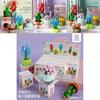 Bouquet And Succulent Set Assembled Building Block For Creative Play