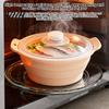 Lightweight Steamer with Steam Grid Foldable Silicone Microwave Steamer, Collapsible Bowl, Lid Heat-Resistant Food-Grade Cookware Lid, Kitchen Gadget