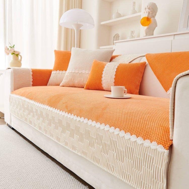 Новый французский кремовый диван-подушка Four Seasons Universal Cover Cloth Sofa Cushion Cover