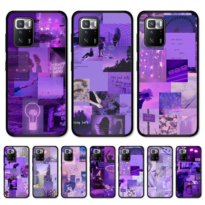 Чехол для телефона Purple Love Aesthetic Art для Redmi 5 6 7 8 9 A 5plus K20 4X S2 GO 6 K30 pro