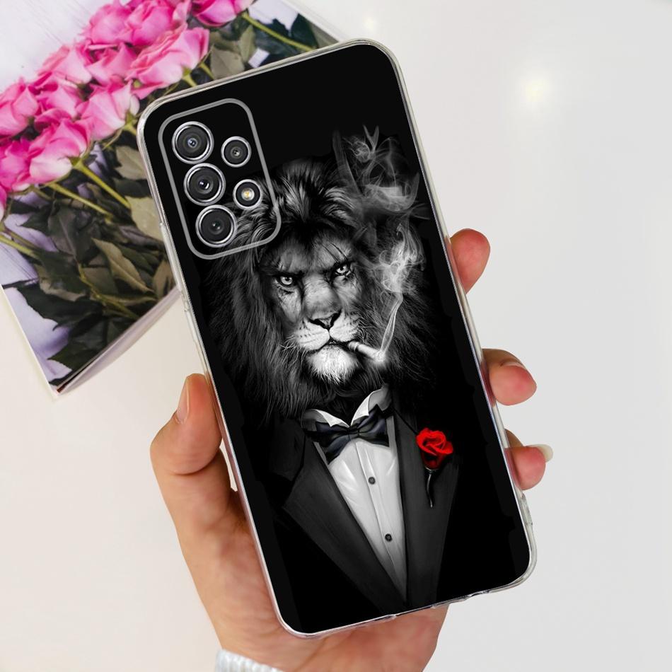 Чехол для Samsung Galaxy A52 Чехол Samsung A52s 5G Элегантная Печать Мягкий Силикон ТПУ Задняя Крышка Телефона Для Samsung A52 4G 5G A 52 52s