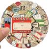 60Pcs Retro Sealing Labels Tag Stickers Vintage Vinyl  Decals Diy Wall Diary Suitcase Scrapbook Phone Motorbike Graffiti Sticker