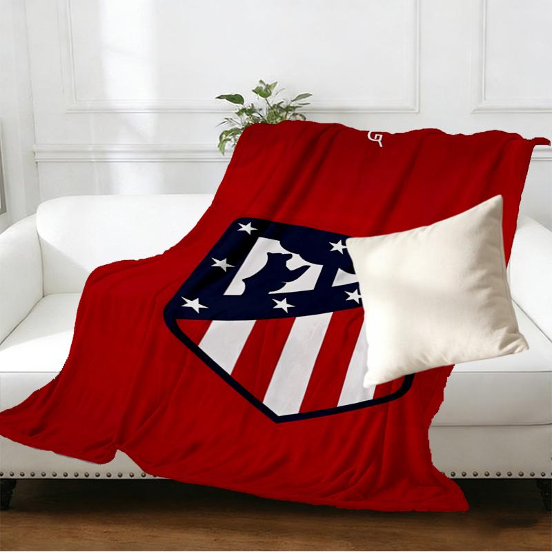 Atletico Madrid Print Blanket - Soft & Comfortable, for Bedroom, Travel, Sofa, Home Decoration - Birthday Christmas Gift for Friend