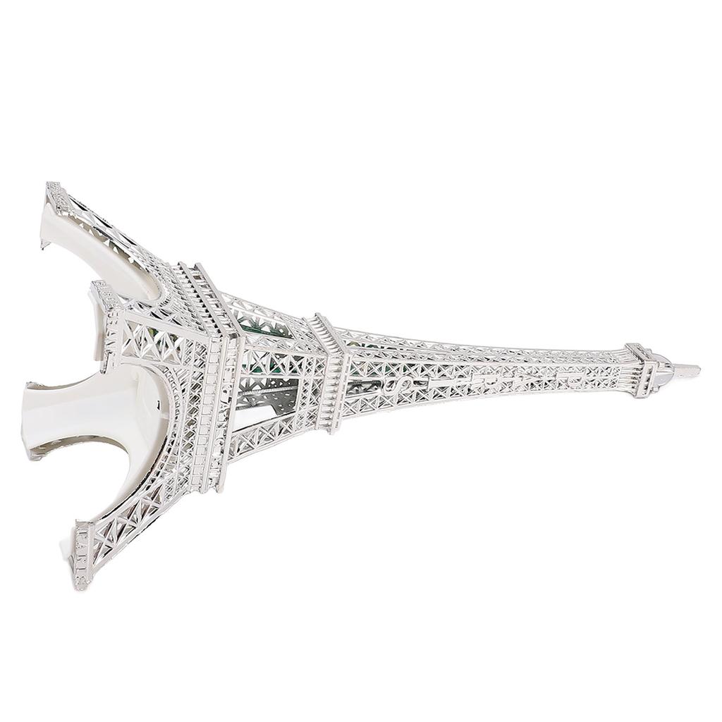 LED Tower Model Zinc Alloy Electroplating Exquisite Carving Light Up France Tower Ornament for Home Decor