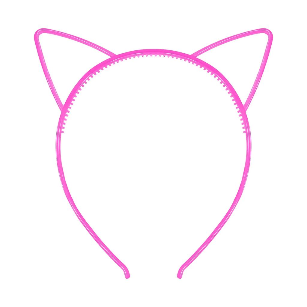 New Luminous Cat Ears Headband Elastic Glow In Dark Hairband For Women Baby Girls Teeth Birthday Headwear Hair Accessories