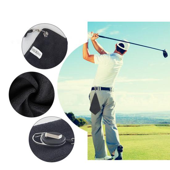 Полотенце для гольфа для гольф-каров или клюшек, хлопковое полотенце с карабином для гольфа