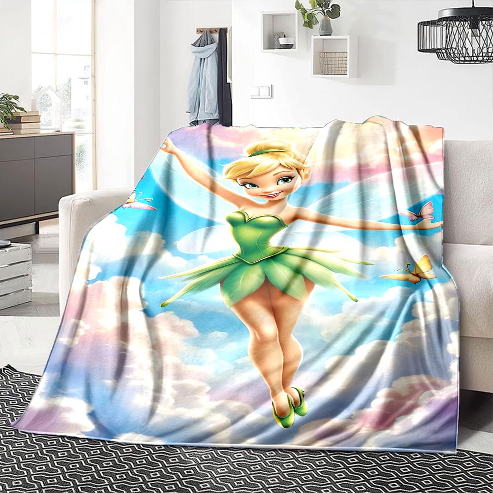 1Pc Elsa'S Snowflake Magic Blanket For Couch Bed Plush Cozy Fuzzy Blanket Super Soft Warm Blankets For Fall And Winter 091870