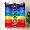 1PC Yoga Elements printed blanket, all season lightweight home office outdoor nap multifunctional blanket A12
