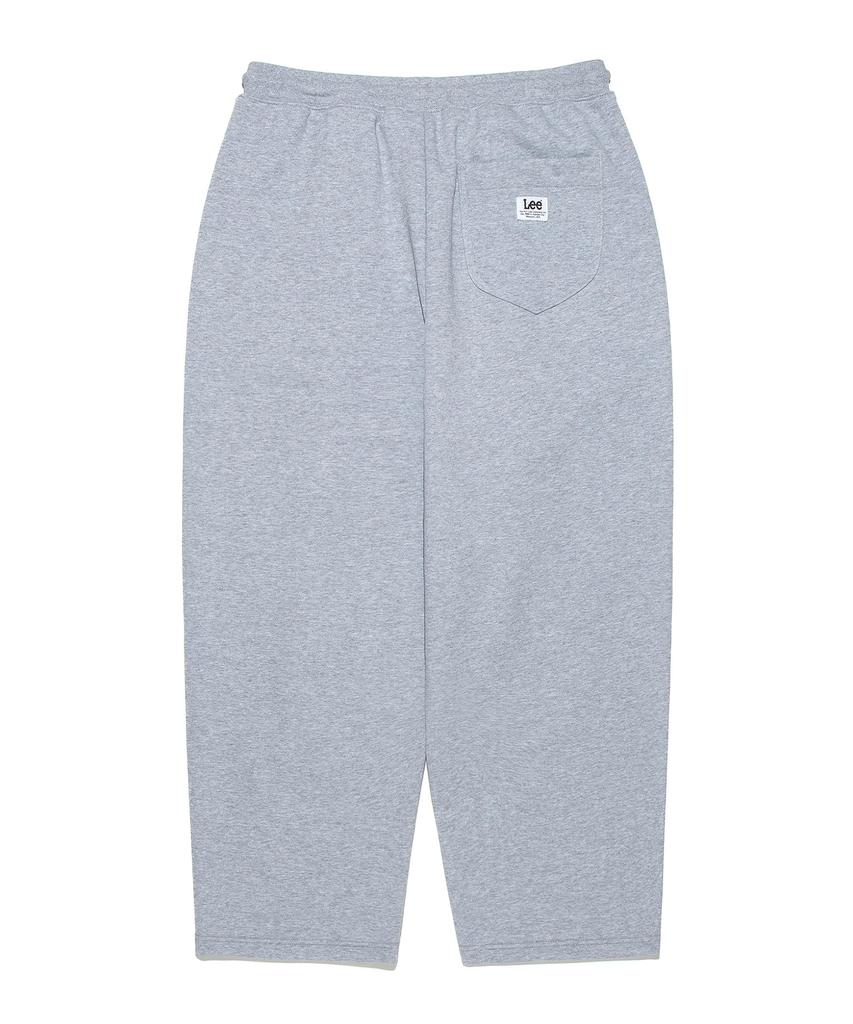 LEE Sweat One-Tuck Wide Pants Gray