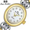 BEE SISTER BS Woman Watches Brand Luxury Diamond Small Dial Gold Ladies Watches for Women Dress Women Wristwatch Montre Femme