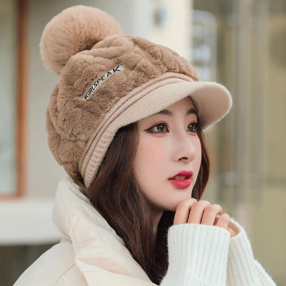 Thickened Winter Cap Windproof Ear Protection Hat New Beanies Bonnet  Women