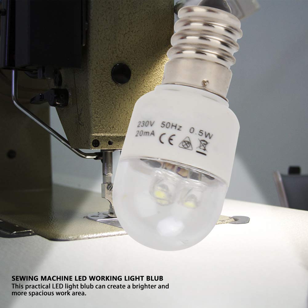 Sewing Machine LED Bulb, Multifunctional Household Sewing Machine LED Work Light Bulb 0.5W Energy Saving Lamp LED Bulb