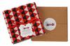 Soimoi Christmas Theme Print Precut 5-inch Cotton Fabric Quilting Squares Charm Pack DIY Patchwork Sewing