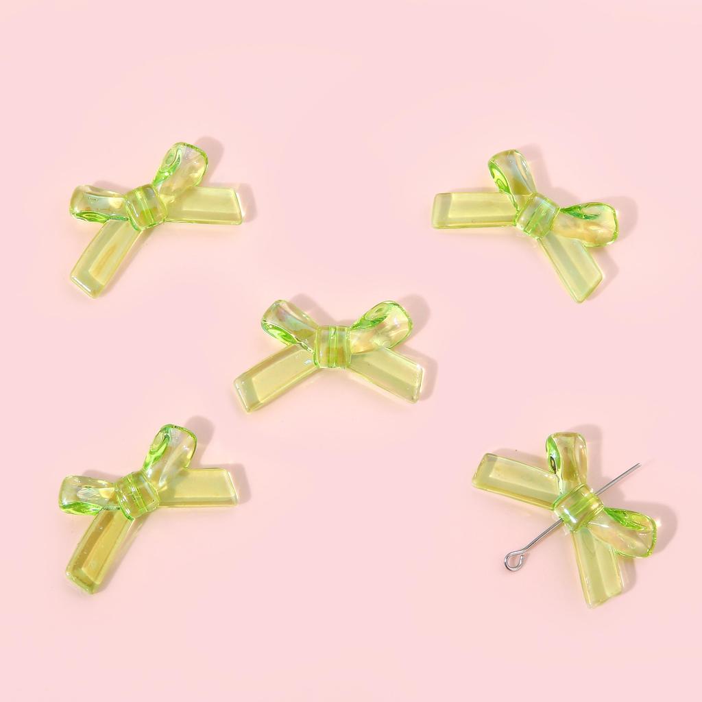 4 шт. 34*20 мм акриловые волшебные цвета бантик аксессуары для изготовления ювелирных изделий DIY очаровательное украшение