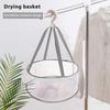 Сетчатая сушильная корзина подвесная дышащая органайзер с вращающимся на 360 градусов крючком складная сушильная корзина для туалетных принадлежностей кистей для макияжа носков трав