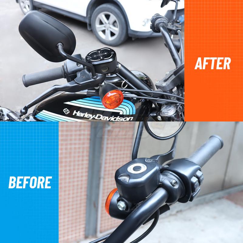 Крышка главного тормозного резервуара мотоцикла с ЧПУ из алюминия для Harley Sportster XL883 1200 Iron 72 48 Nightster